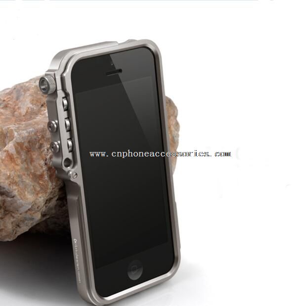 caso de para-choques de alumínio para iphone 5