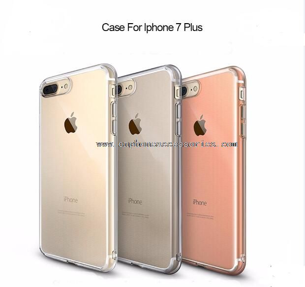 Clear tpu pc back case for iphone 7 plus