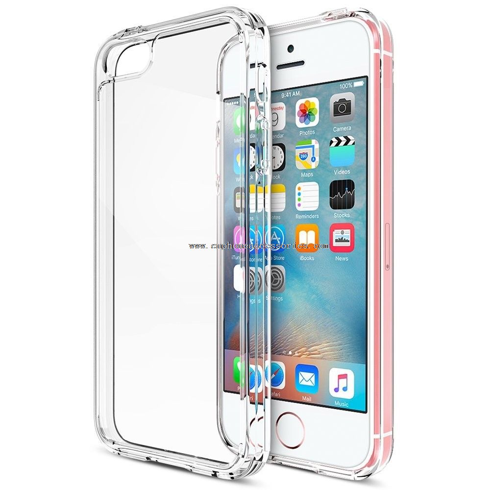 crystal clear flip cover for iphone se