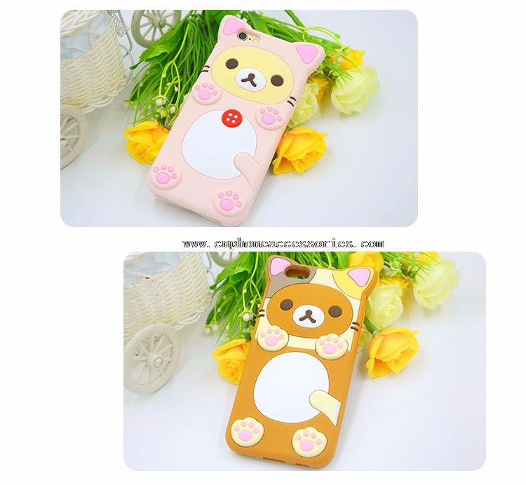 Cute bear carton phone case for iphone 7