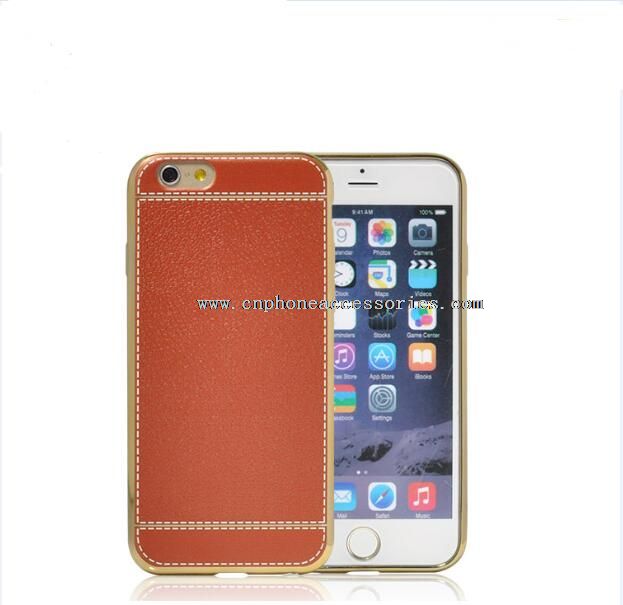 telepon Leather case untuk iphone 6