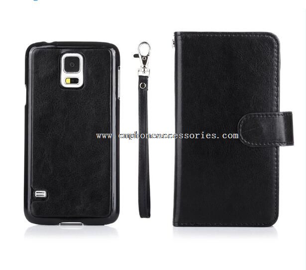 Magnet Wallet Credit Card Holder Flip Cases For Galaxy S5