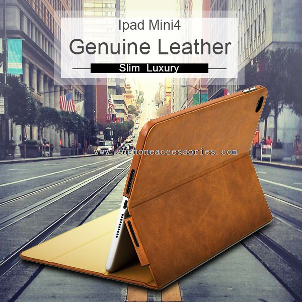 Etui cuir PU pour iPad Mini