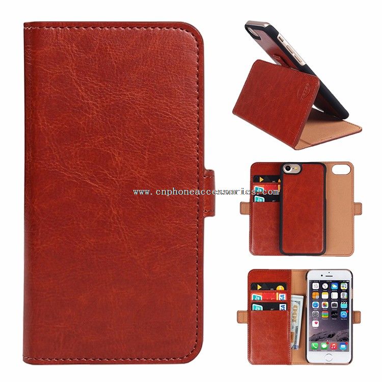 Housse cuir portefeuille pour Iphone 7