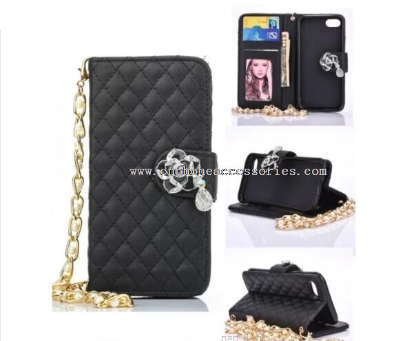 Diamond wallet case cover