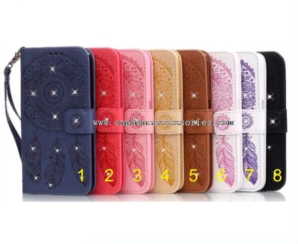 Flower Diamonds Leather Case