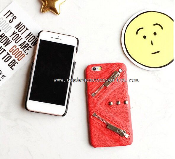 per iphone 6 PU Leather Cover posteriore