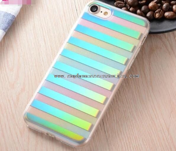 For iPhone 7 Fashion Rainbow Case