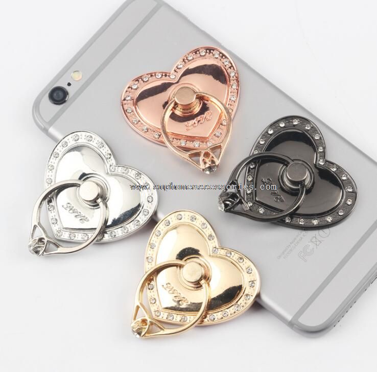 Heart Shape Finger Ring Phone Holder