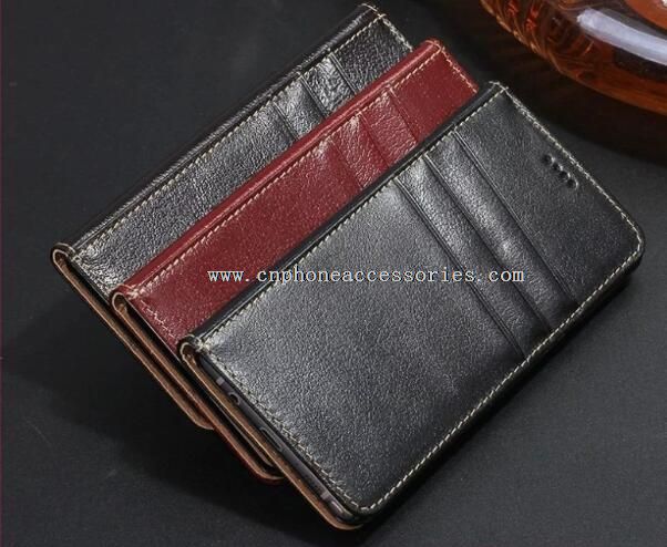 Etui portefeuille en cuir pour Galaxy Note 7