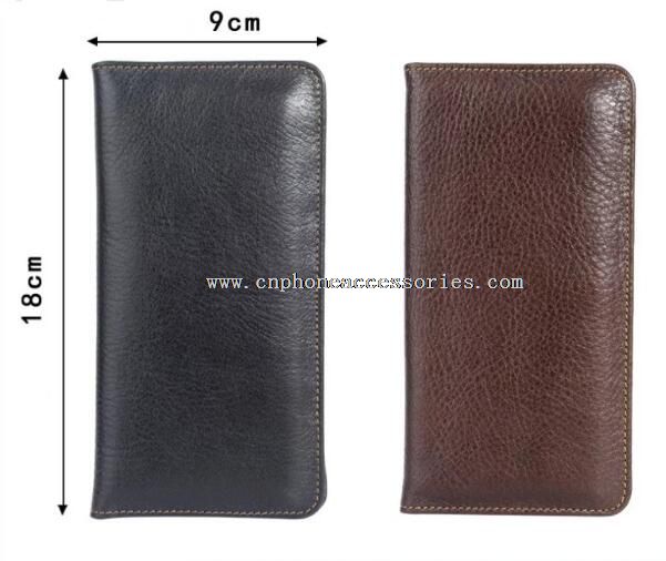 Dompet kulit kasus untuk tas ponsel pintar