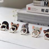 Cat Shape 360 Degree Rotating Finger Ring Phone Holder images