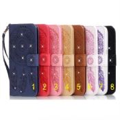 Flower Diamonds Leather Case images