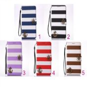 Rainbow Anchor Denim Wallet Card Phone Leather Case images