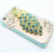 Rhinestone Diamond Peacock sak for iPhone 7 7 pluss images