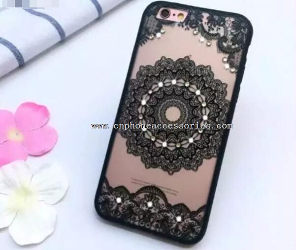 PC hard plast diamant blonder sak for iPhone 6 6S pluss