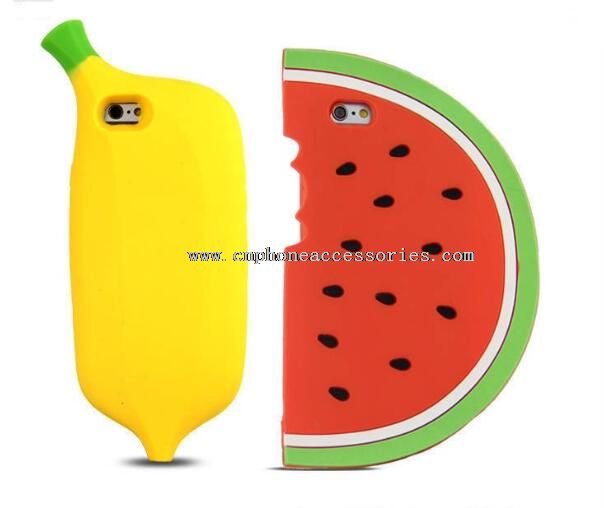 3D Fruit Silicon Phone Cases