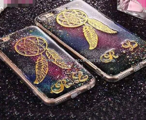 Bling Glitter gradiente estrelas TPU Case para iPhone 6 / 6Plus