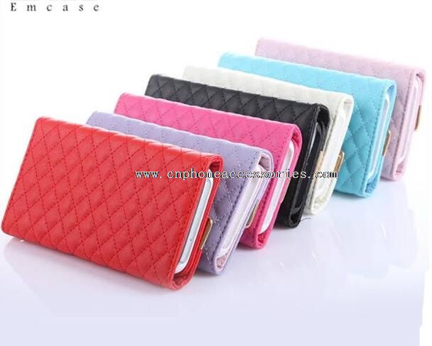 Diamant bouton pochette Etui cuir pour Galaxy S7