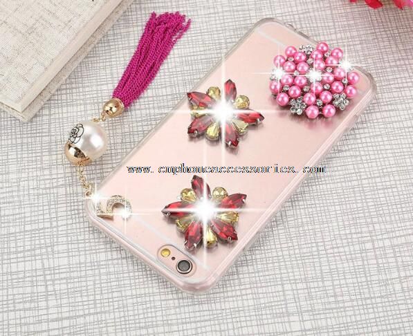 Diamonds Tassel PC Fashaion Phone Cases For iPhone 6 / 6 Plus