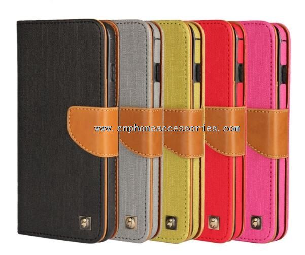 Durevole portafoglio PU Custodia in pelle per iPhone 6