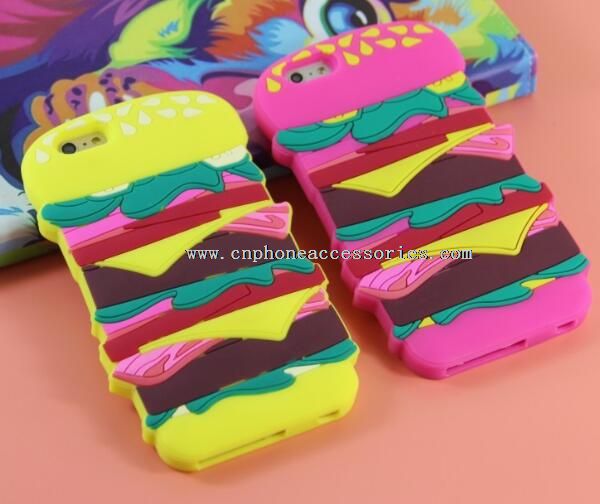 Hamburger morbido Silicone Case per iPhone 6 Plus