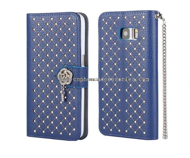 Etui en cuir pour Galaxy S7