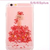 Bunga gadis lembut Crystal TPU Case untuk iPhone 5/6/6 Plus images