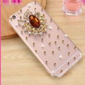 Rhinestone Shiny Clear Plastic Case For iPhone 6S/6S Plus images