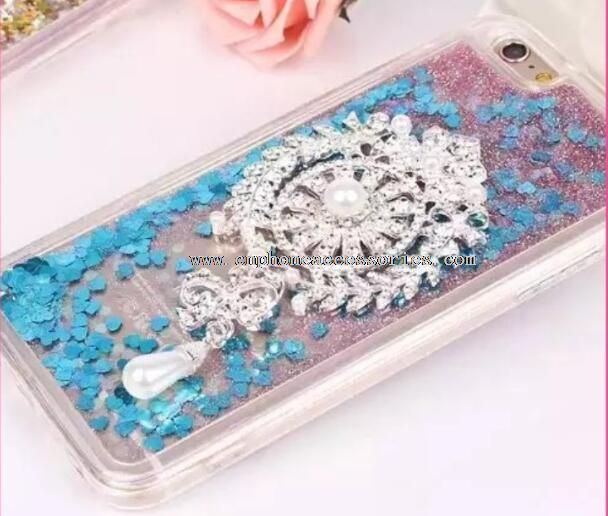 Pearl liontin TPU PC Case untuk iPhone 6 Plus