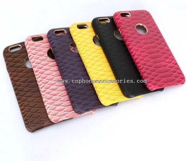 Capa case para iphone 6 couro genuíno de pele de cobra