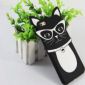 3D glass cat silicone case for iPhone 6 6S Plus small picture