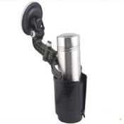 Car drink holder with suction cup images