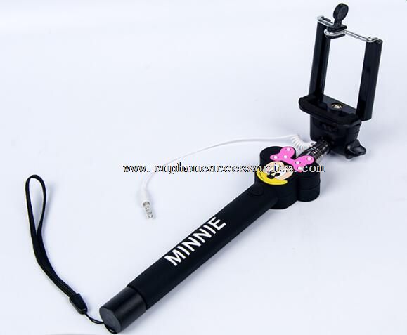 Portable cartoon monopod selfie stick