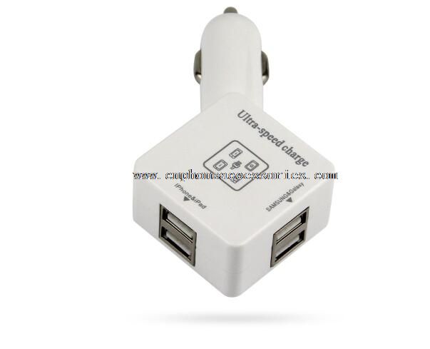 4 usb telefon biloplader