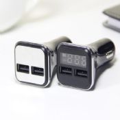 3.0 USB LED car charger with 2 usb ports images