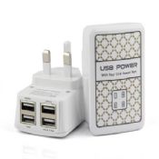 4 port travel charger dinding pengisi images