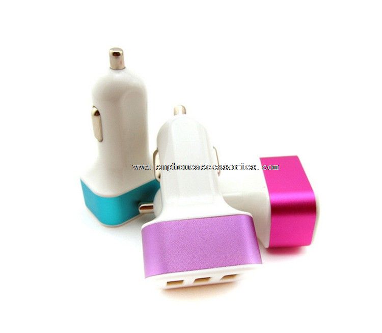 cargador de coche USB con adaptador