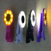 Cell phone fisheye lens led flash light images