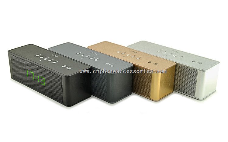 Metal wireless bluetooth speaker with digital display