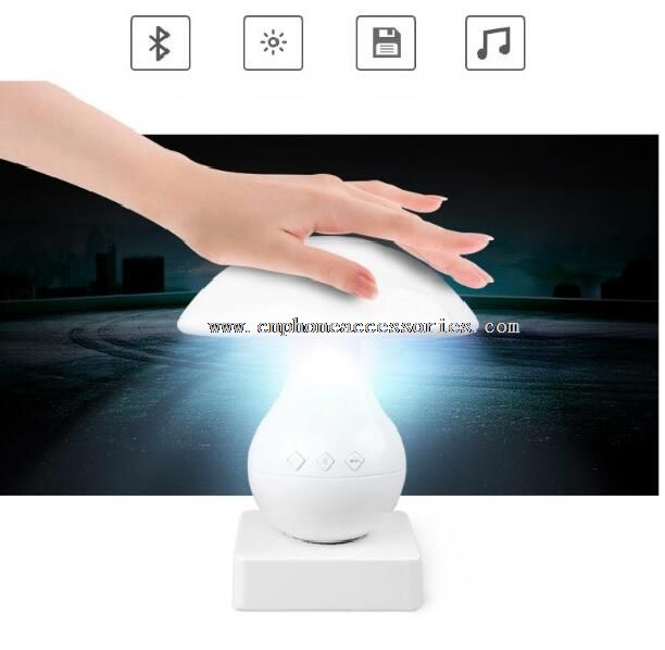 speaker bluetooth jamur lampu samping tempat tidur