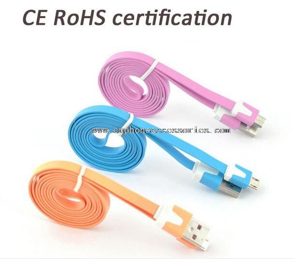 colorful type mirco usb date cable