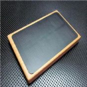 Banque de bois énergie solaire 4000mAh images