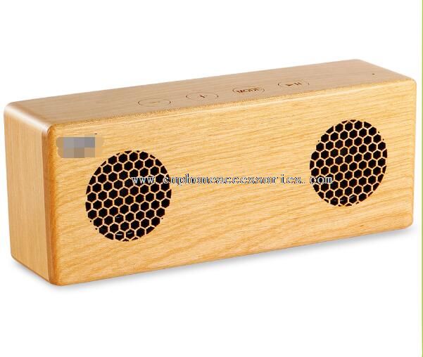 haut-parleur bluetooth sans fil en bois