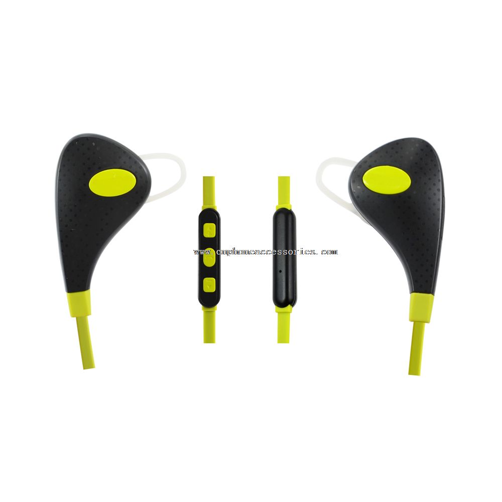 Bluetooth memotret fungsi earbud Stereo nirkabel dengan kontrol kabel