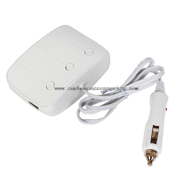 Adaptateur cigare voiture avec 2 ports USB et 3 adaptateurs