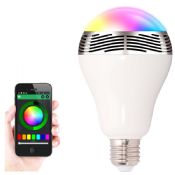 bluetooth led light speaker with power bank images