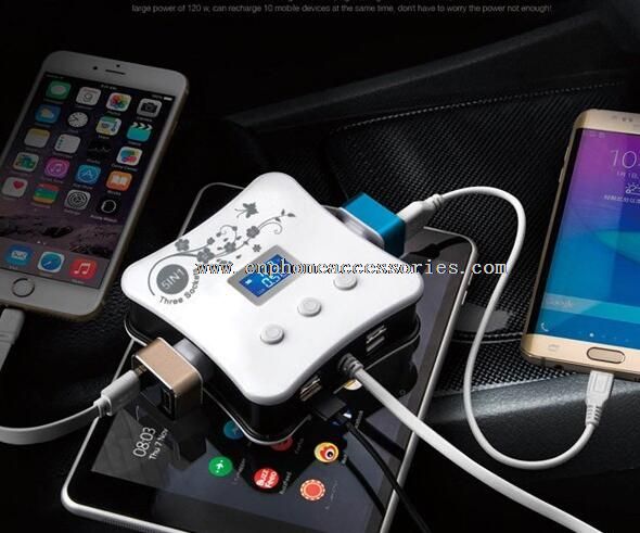 4 USB nabíječka do auta s 3 zásuvky auto zapalovače splitter