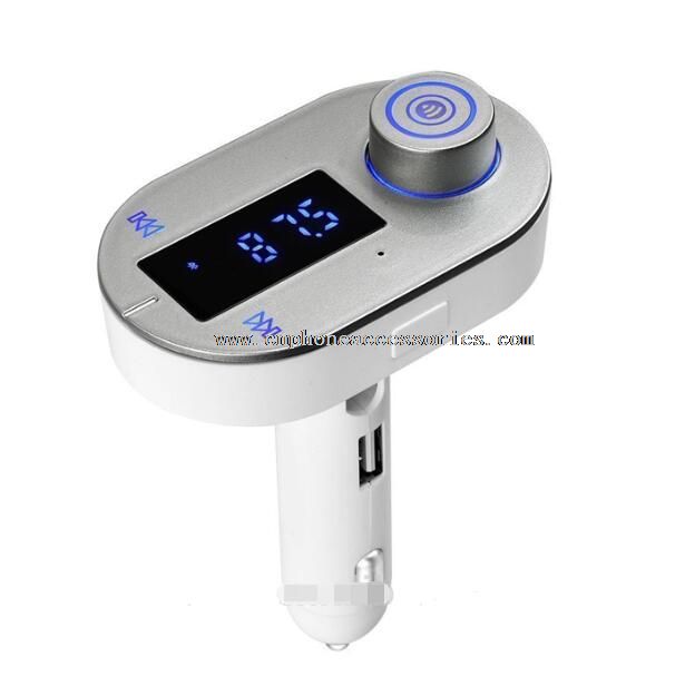 bluetooth car fm transmitter with TF card slot