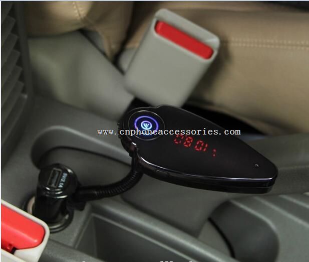 bluetooth car kit fm transmitter with USB port